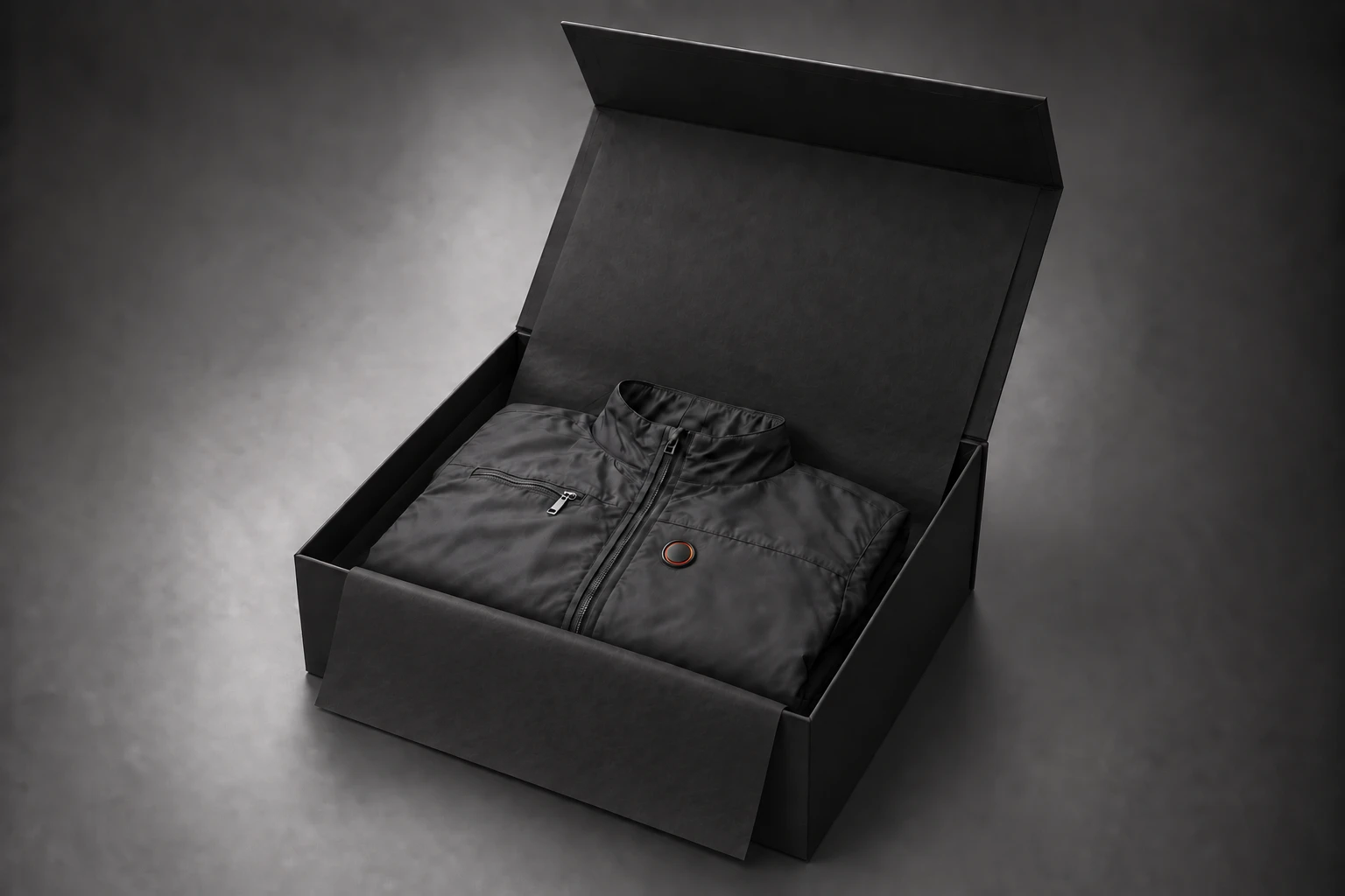 LOMPUNK starter set: jacket in an open black box